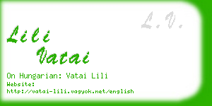 lili vatai business card